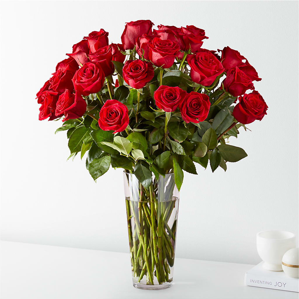 Long Stem Red Rose Bouquet – Flowers Unlimited, Martinsburg WV