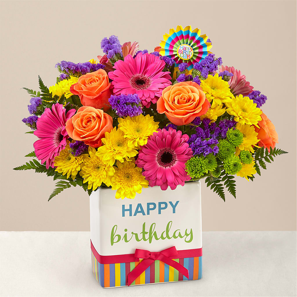 Birthday Brights Bouquet – Flowers Unlimited, Martinsburg WV