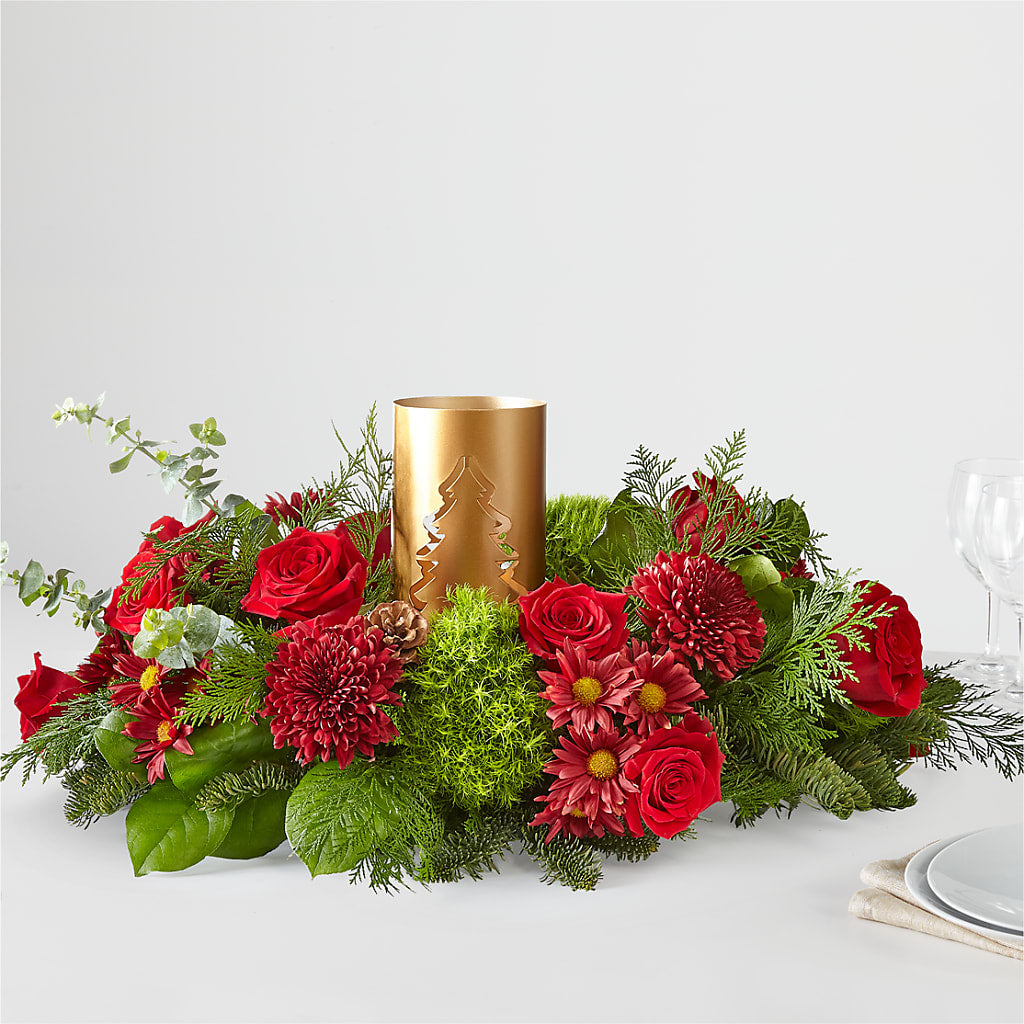 Toast the Season Centerpiece – Flowers Unlimited, Martinsburg WV
