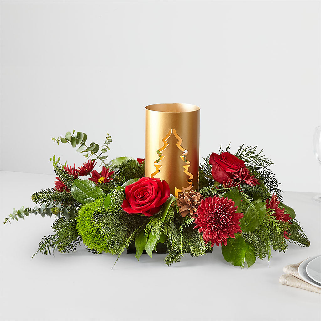 Toast the Season Centerpiece – Flowers Unlimited, Martinsburg WV