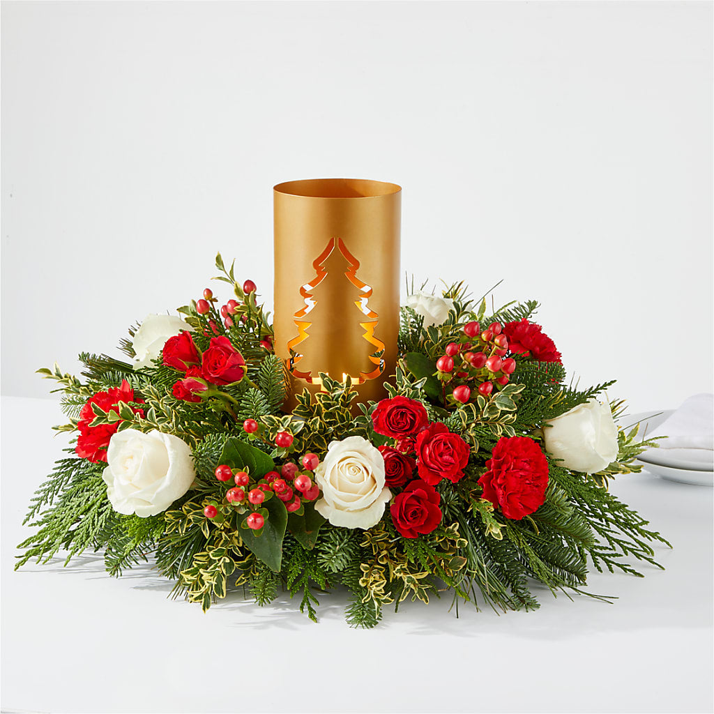 December Dreams Centerpiece – Flowers Unlimited, Martinsburg WV