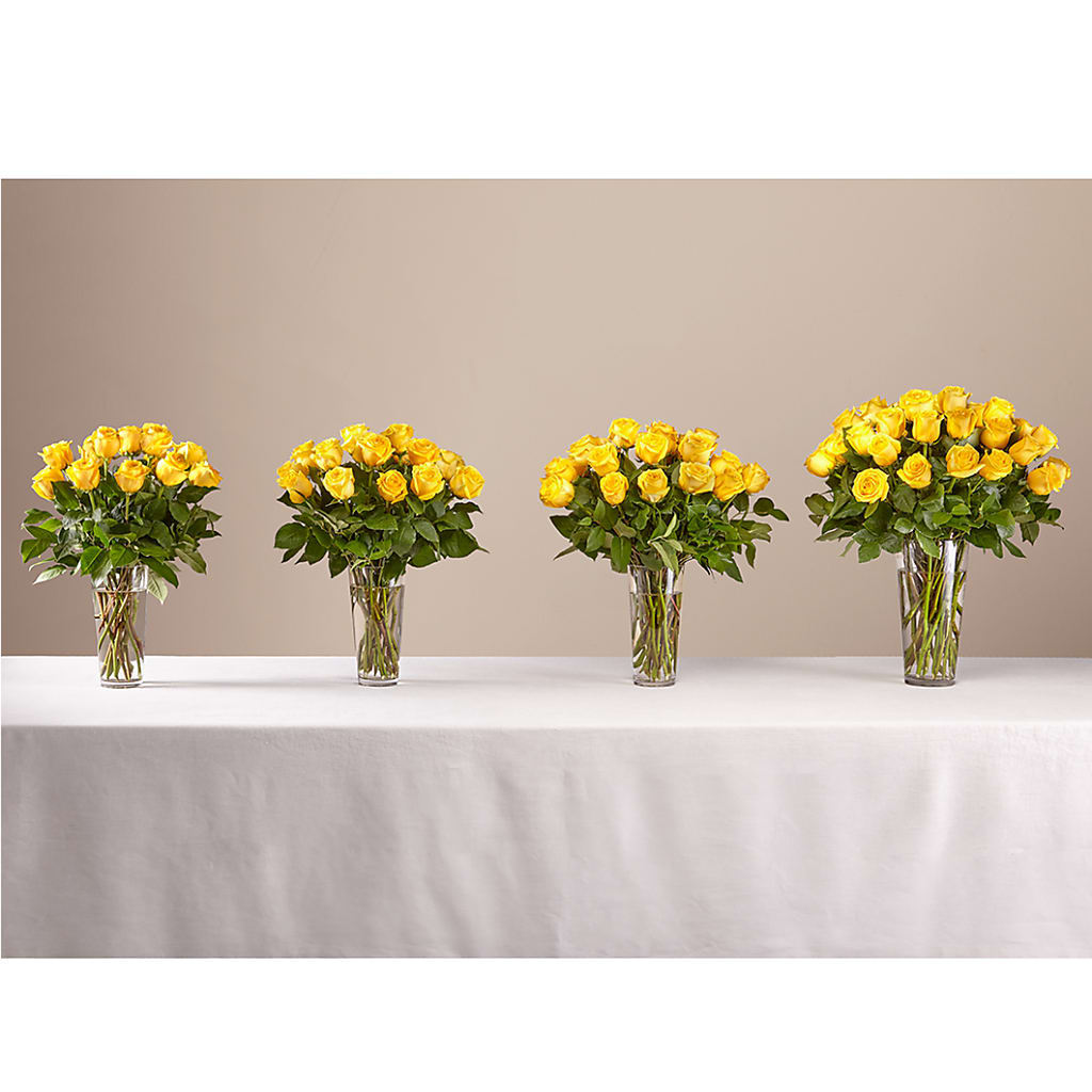 Long Stem Yellow Rose Bouquet – Flowers Unlimited, Martinsburg WV