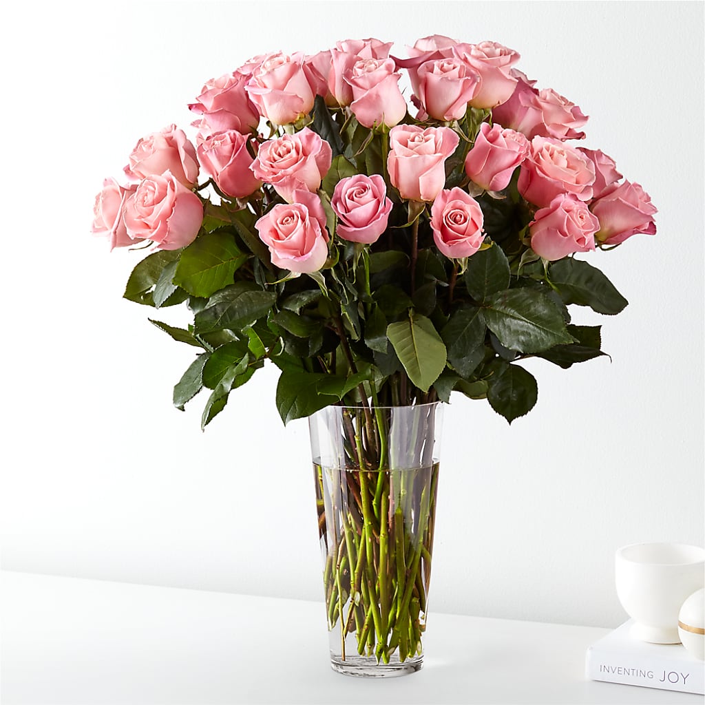 Long Stem Pink Rose Bouquet – Flowers Unlimited, Martinsburg WV