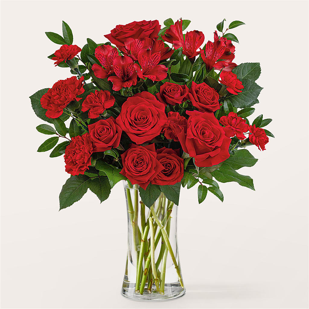 Brilliant Ruby Bouquet – Flowers Unlimited, Martinsburg WV