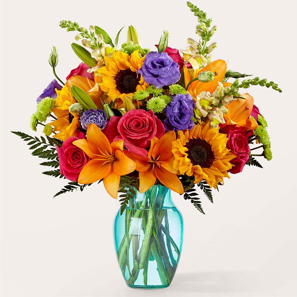 Double Rainbow Bouquet – Flowers Unlimited, Martinsburg WV