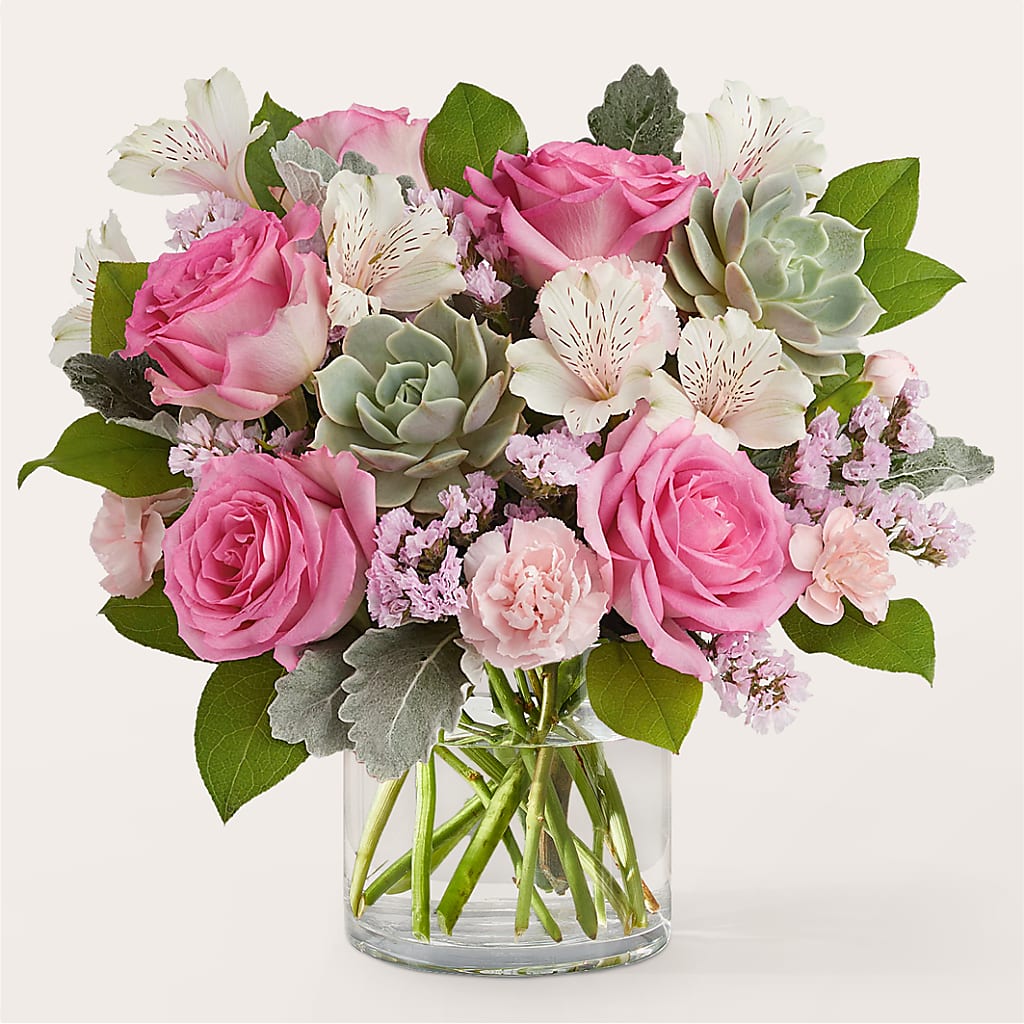 Dusty Rose Bouquet – Flowers Unlimited, Martinsburg WV