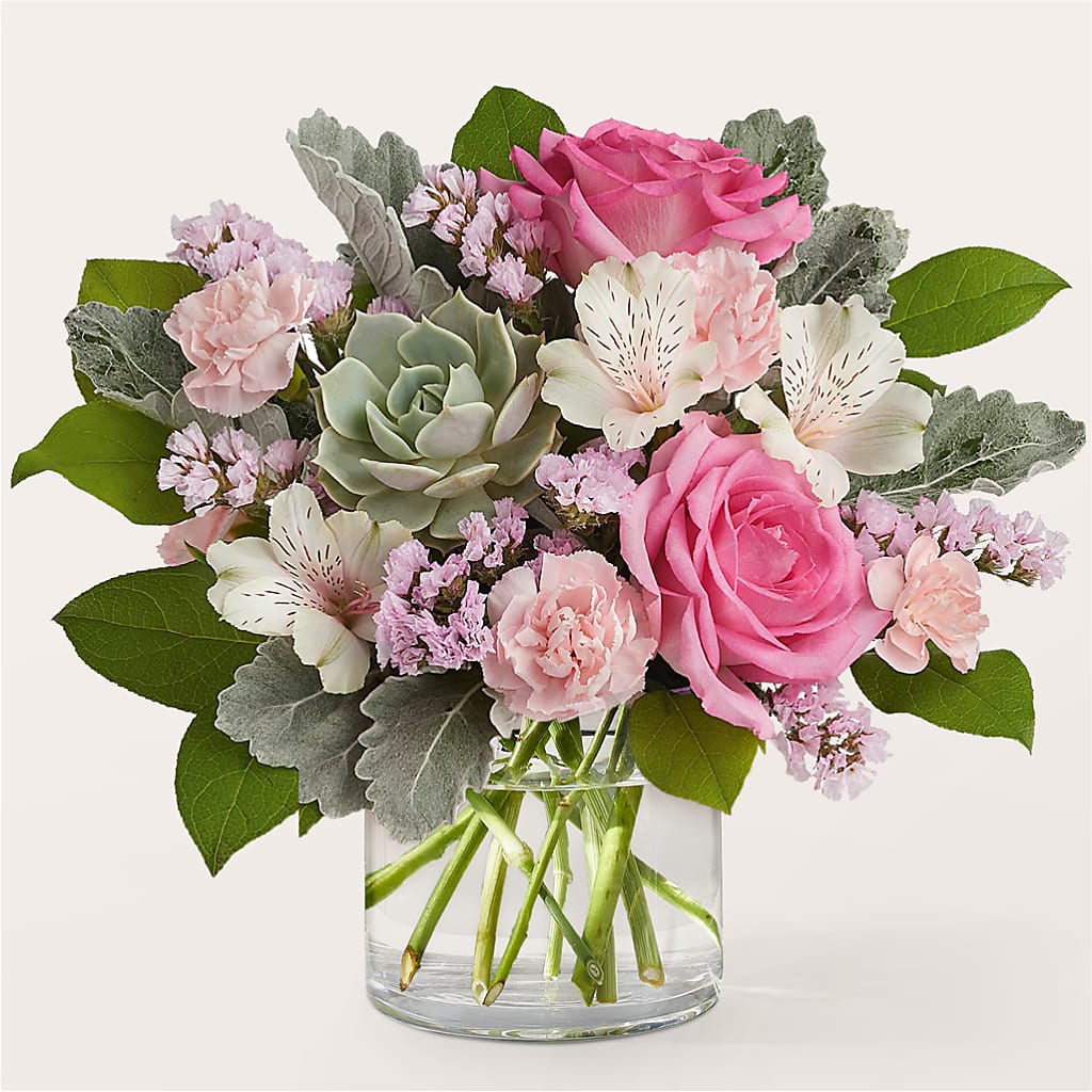 Dusty Rose Bouquet – Flowers Unlimited, Martinsburg WV