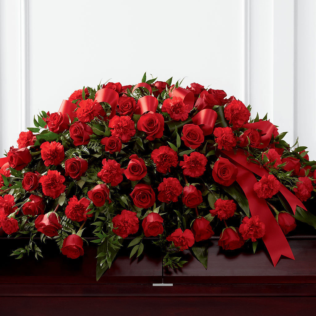 Tribute of Life Casket Spray – Flowers Unlimited, Martinsburg WV