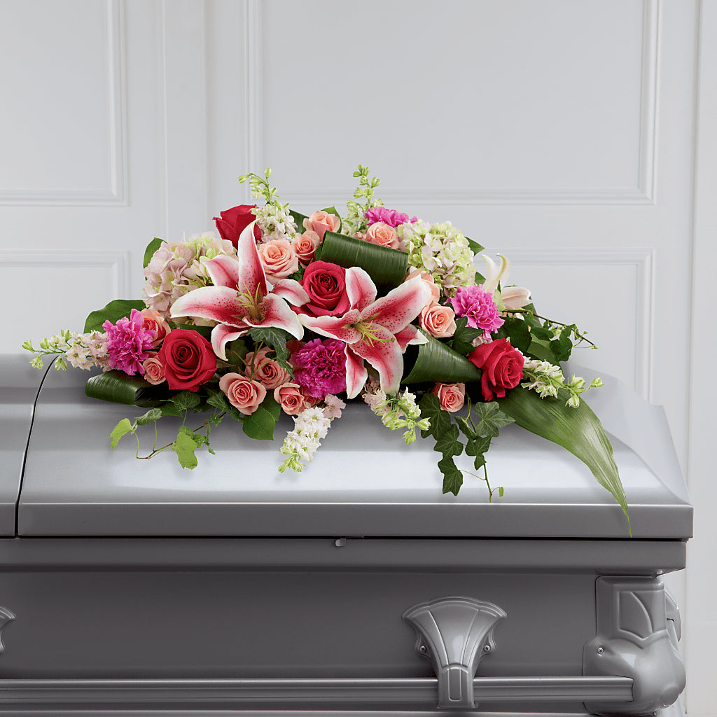 Splendid Grace Casket Spray – Flowers Unlimited, Martinsburg WV