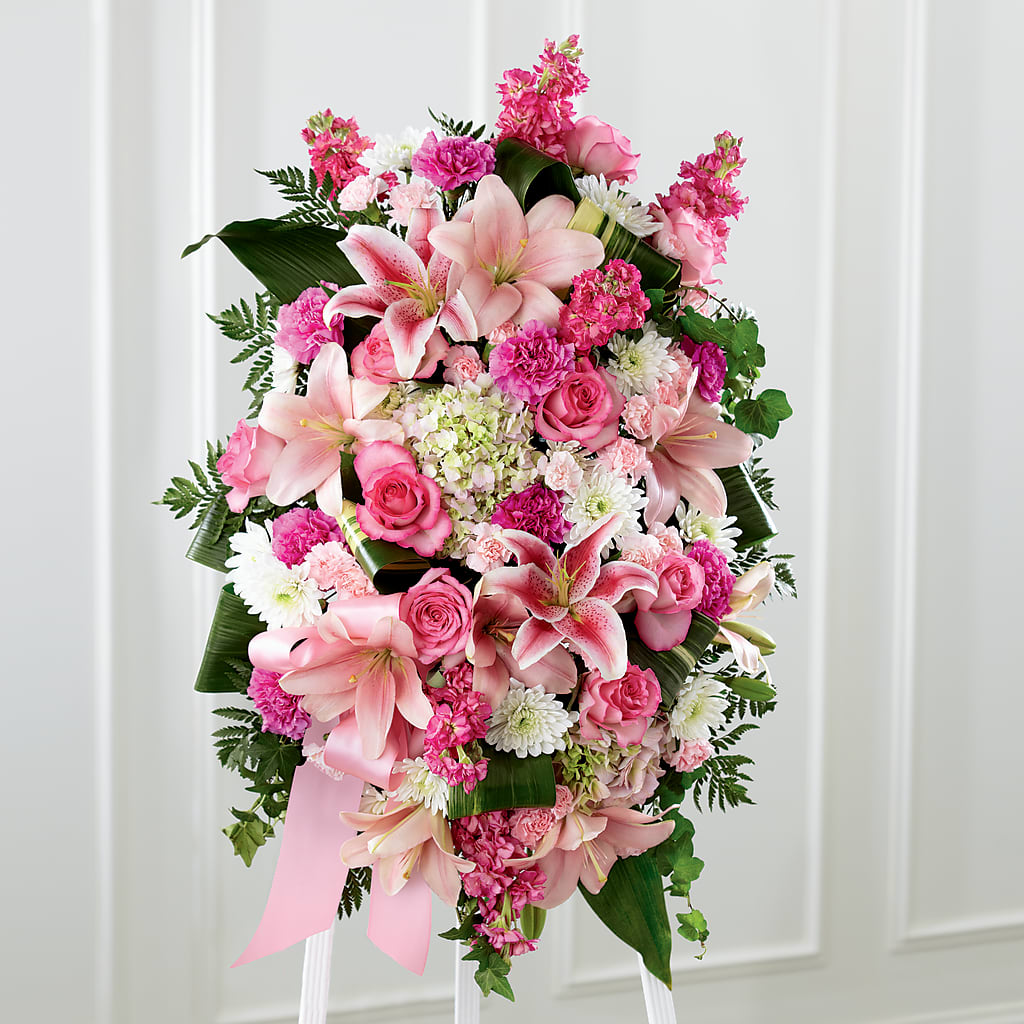 Comforting Standing Spray – Flowers Unlimited, Martinsburg WV