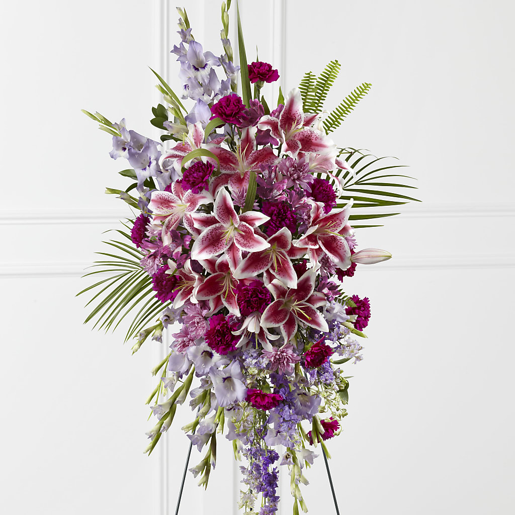 Tender Touch Standing Spray – Flowers Unlimited, Martinsburg WV