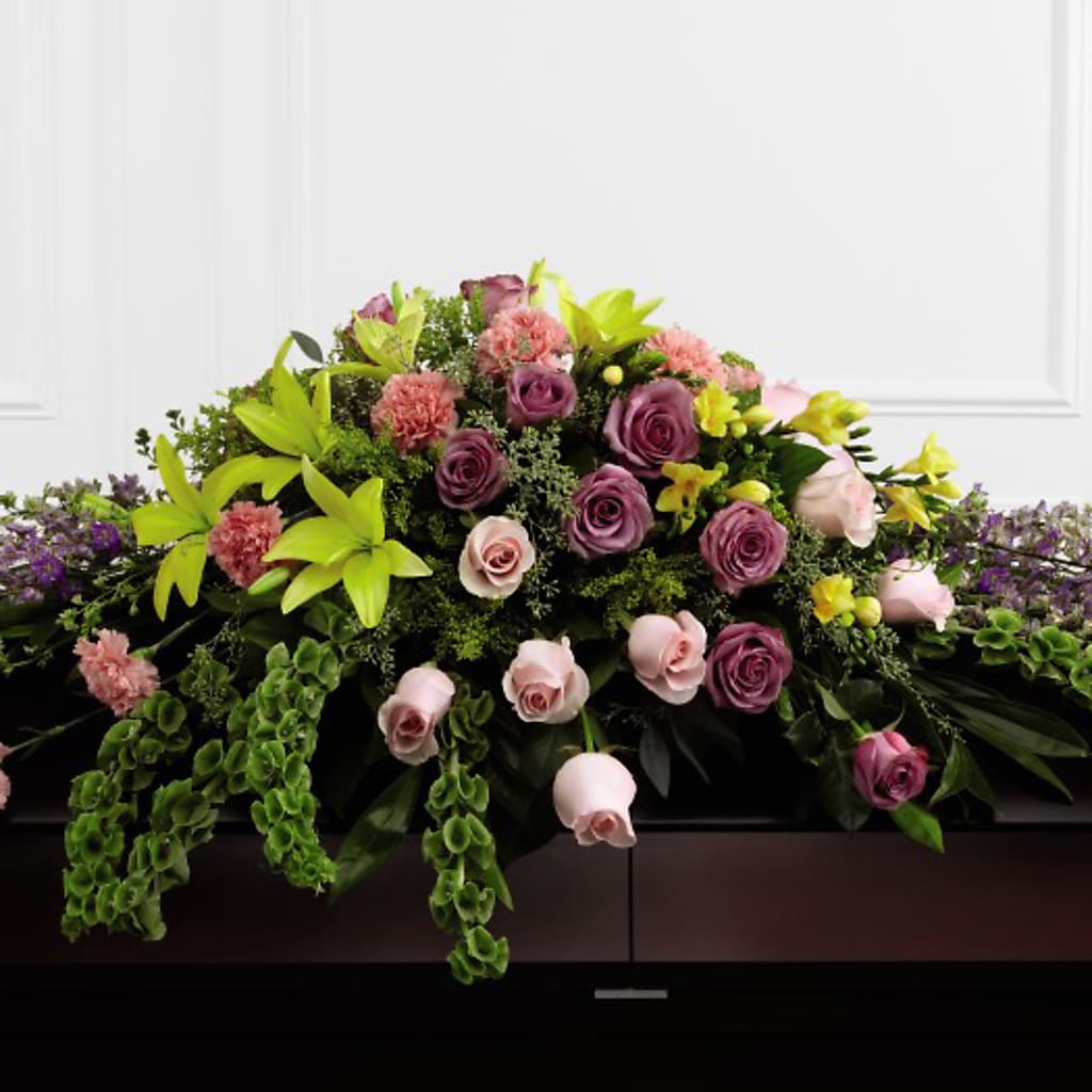 Forever Beloved Casket Spray – Flowers Unlimited, Martinsburg WV