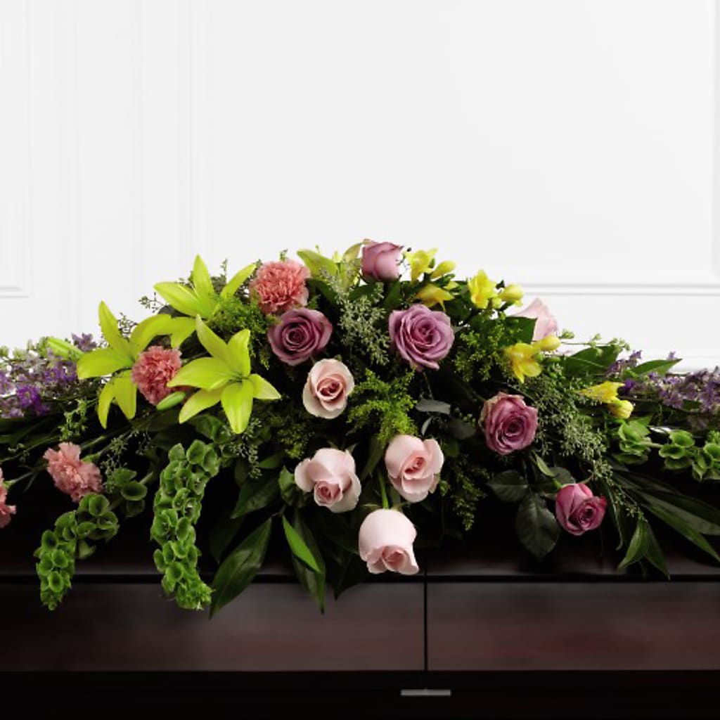 Forever Beloved Casket Spray – Flowers Unlimited, Martinsburg WV
