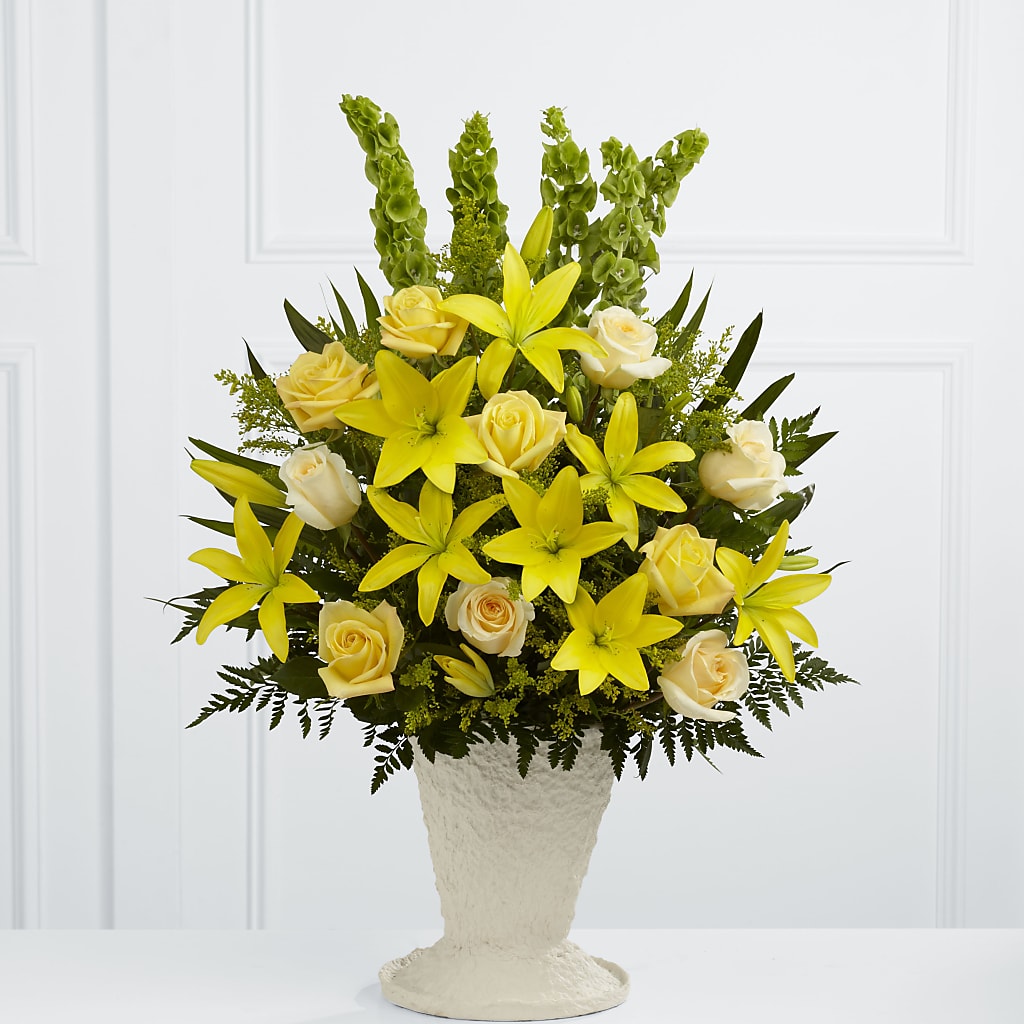 Golden Memories Arrangement – Flowers Unlimited, Martinsburg WV