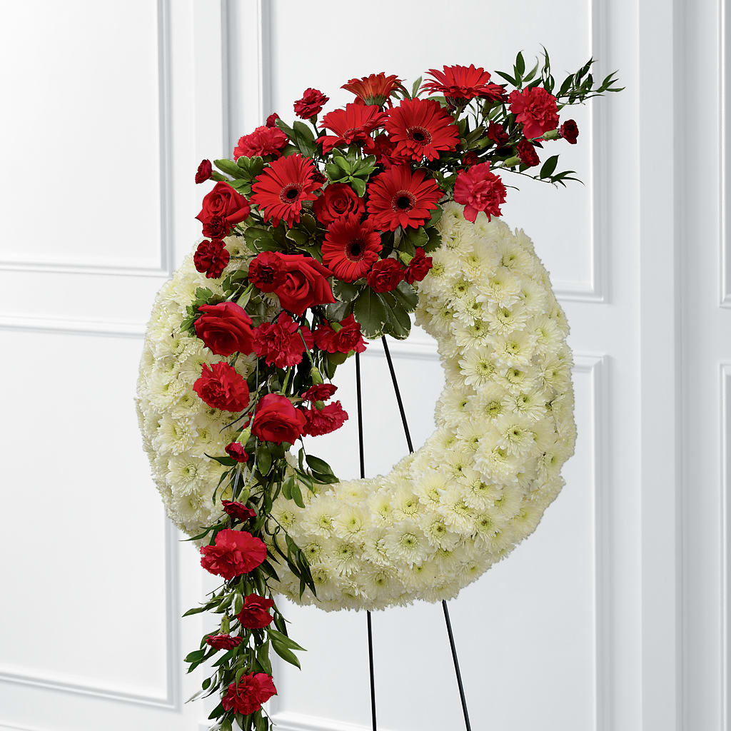 Graceful Tribute Wreath – Flowers Unlimited, Martinsburg WV