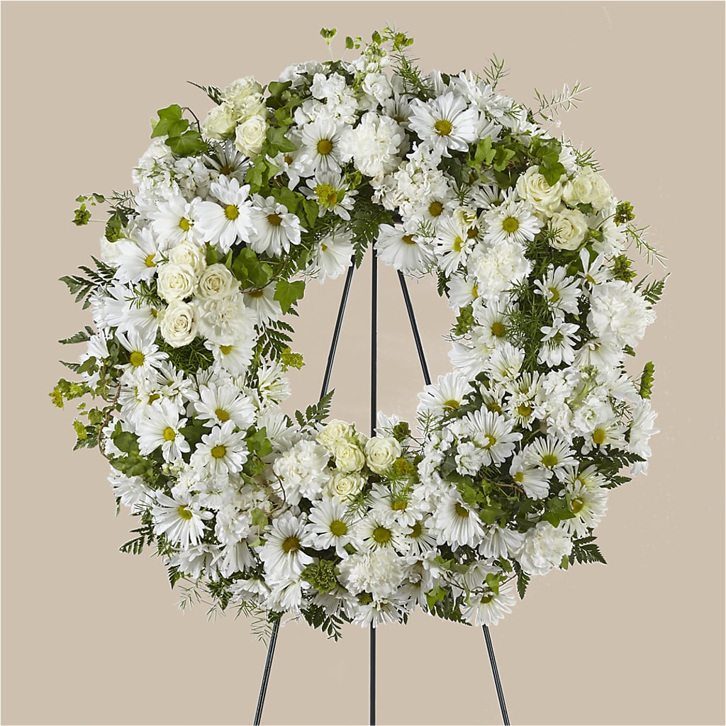 Faithful Wishes Wreath – Flowers Unlimited, Martinsburg WV