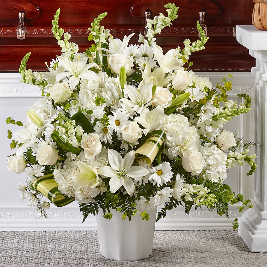 Thoughts of Tranquility Floor Basket – Flowers Unlimited, Martinsburg WV