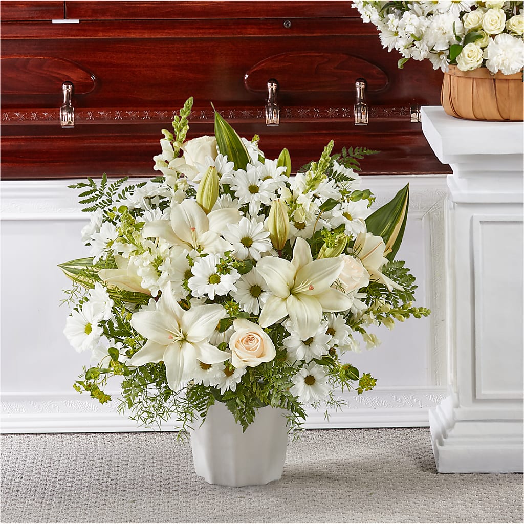 Thoughts of Tranquility Floor Basket – Flowers Unlimited, Martinsburg WV