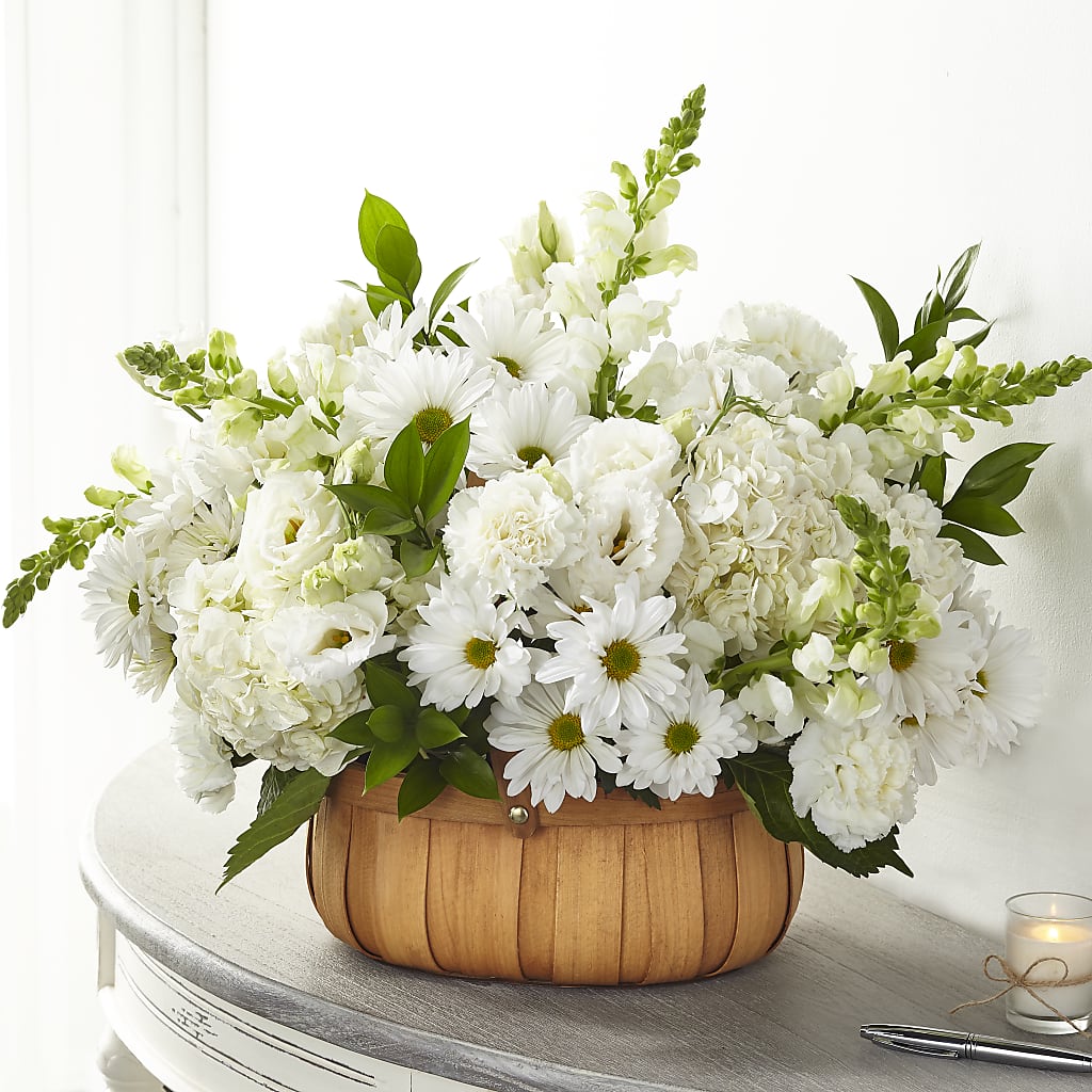Pure Ivory Basket – Flowers Unlimited, Martinsburg WV