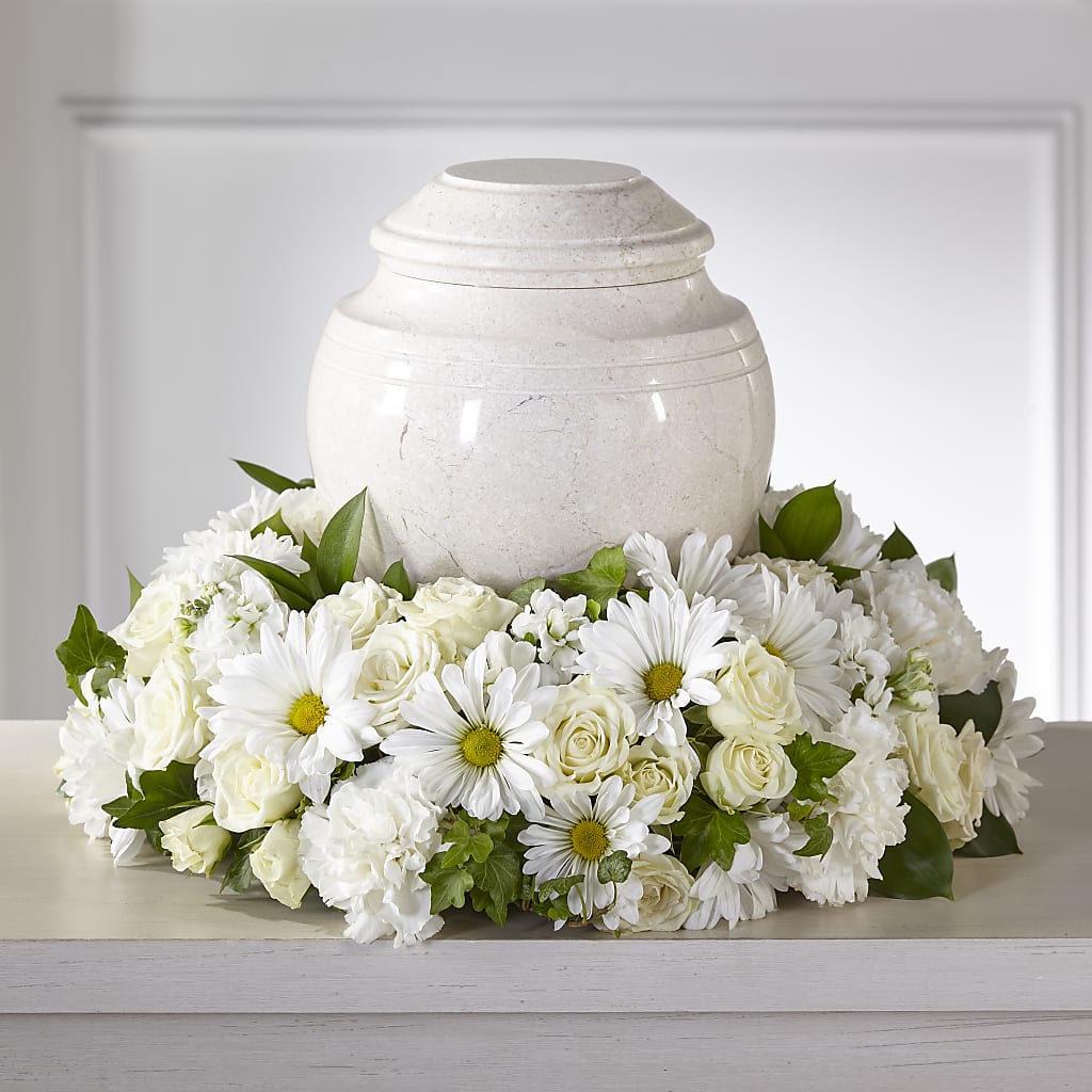 Ivory Gardens Cremation Adornment – Flowers Unlimited, Martinsburg WV