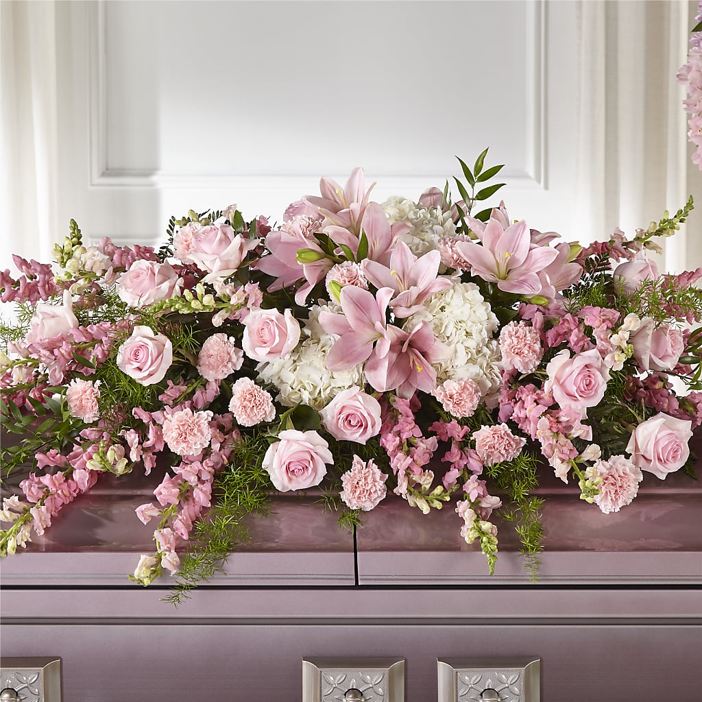 Life & Remembrance Casket Spray – Flowers Unlimited, Martinsburg WV