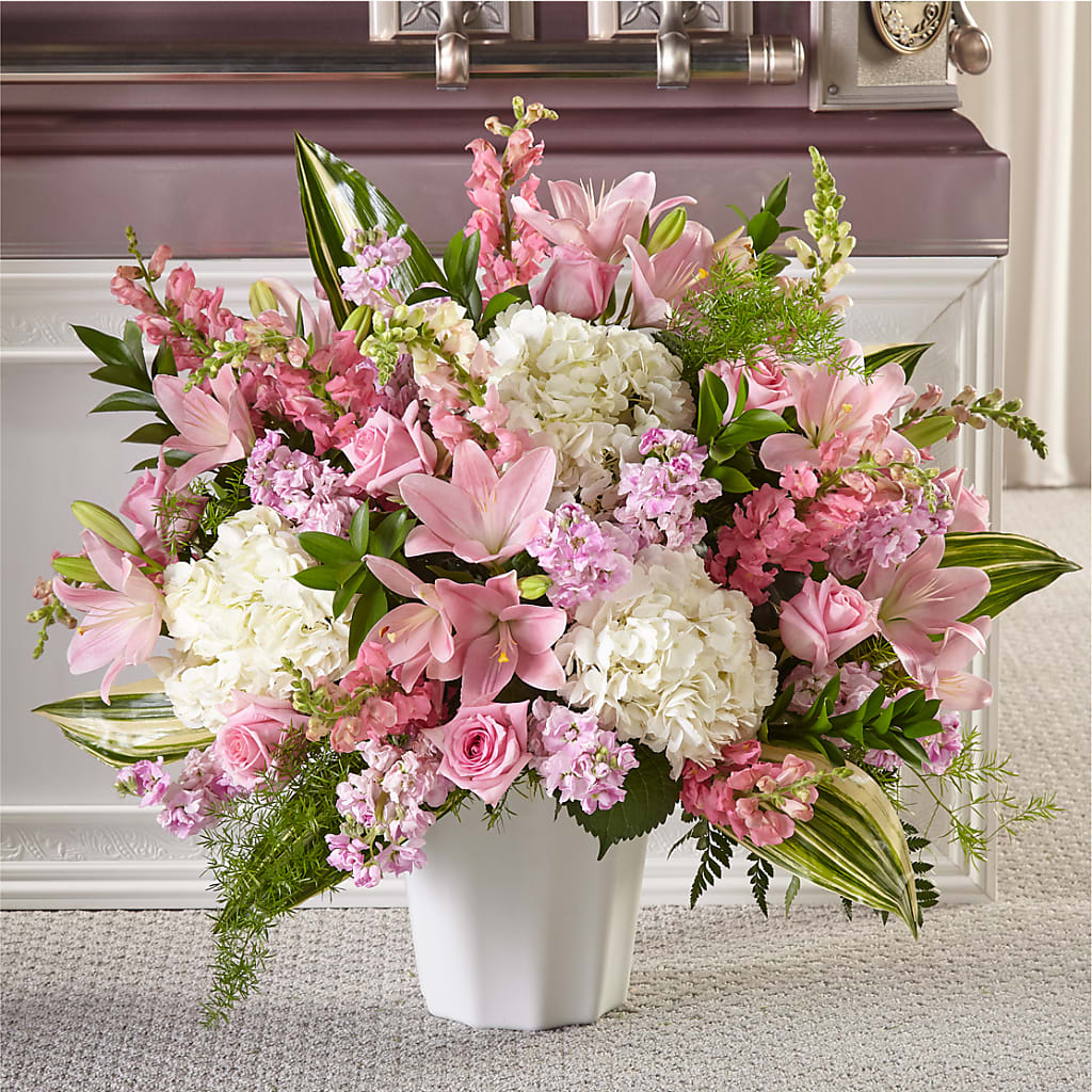Simply Serene Floor Basket – Flowers Unlimited, Martinsburg WV