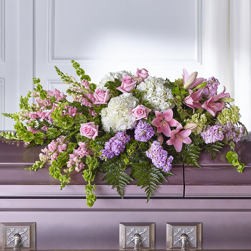 Life's Gratitude Casket Spray – Flowers Unlimited, Martinsburg WV