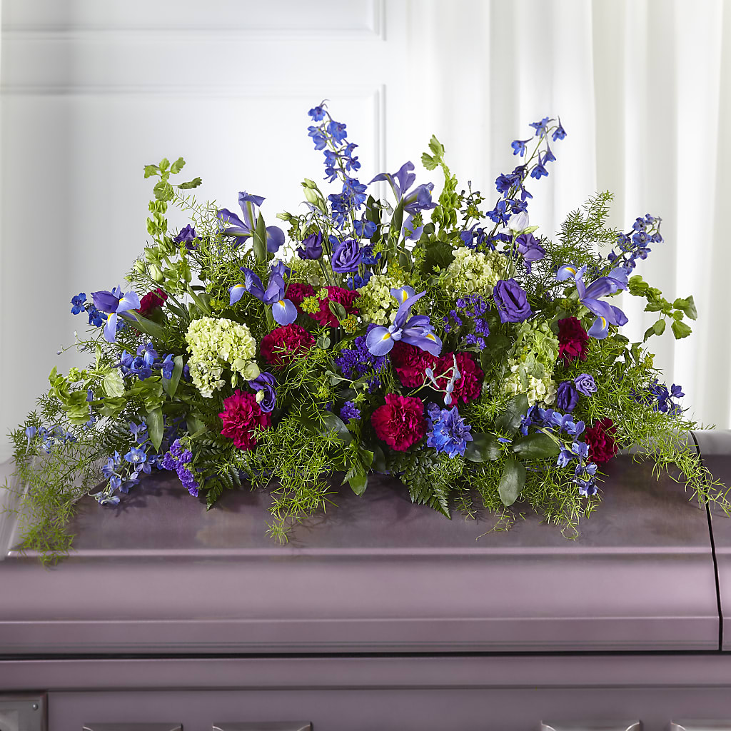 Always Treasured Casket Spray – Flowers Unlimited, Martinsburg WV