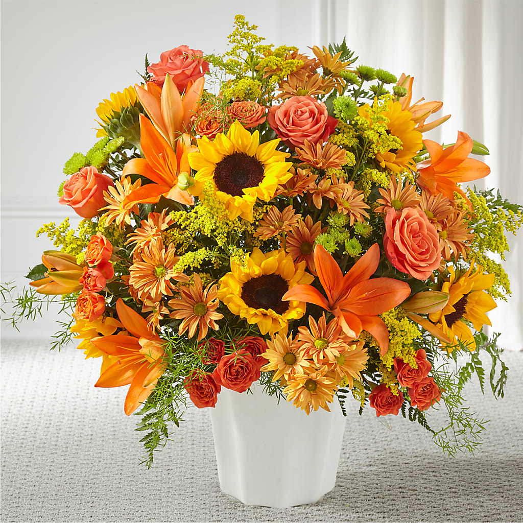Harvest Thoughts Floor Basket – Flowers Unlimited, Martinsburg WV