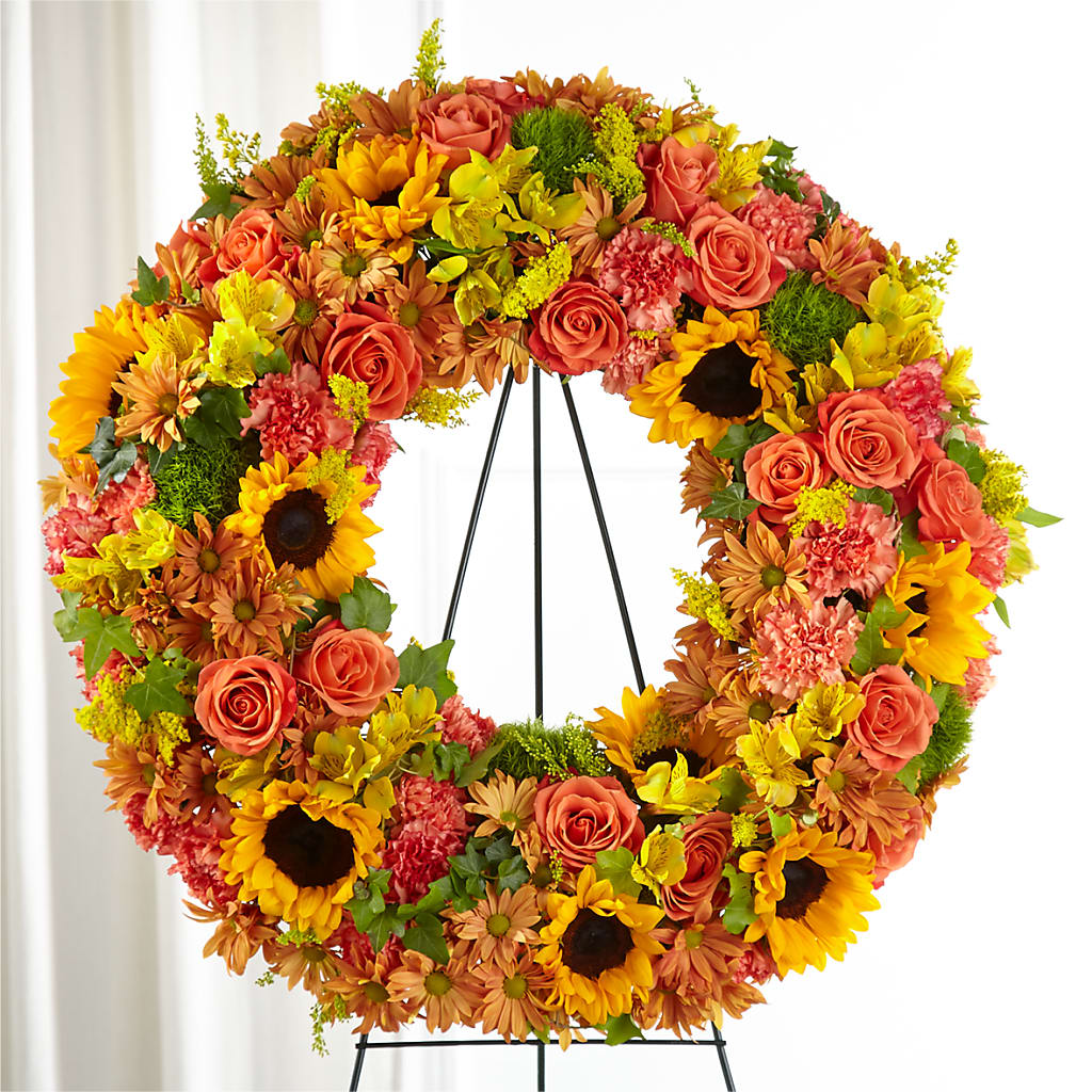 Autumnal Memories Wreath (Standard) – Flowers Unlimited, Martinsburg WV