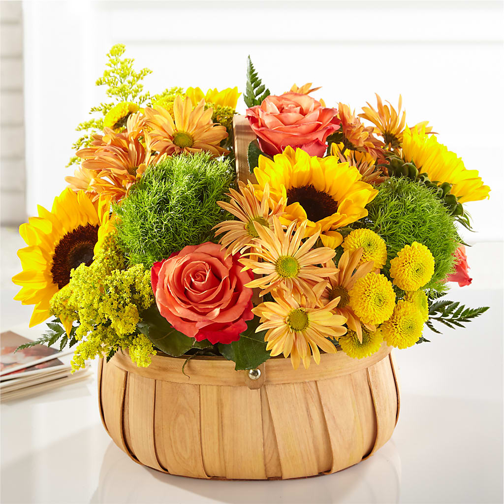 Harvest Sunflower Basket – Flowers Unlimited, Martinsburg WV