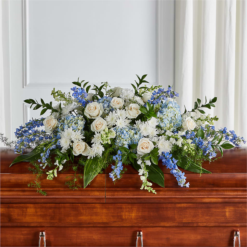 Timeless Essence Casket Spray – Flowers Unlimited, Martinsburg WV