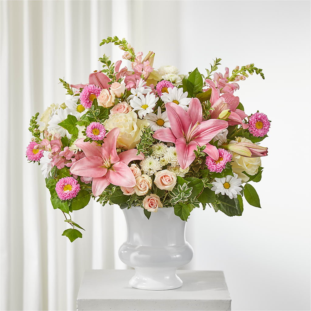 Empathetic Blooms Urn Arrangement – Flowers Unlimited, Martinsburg WV