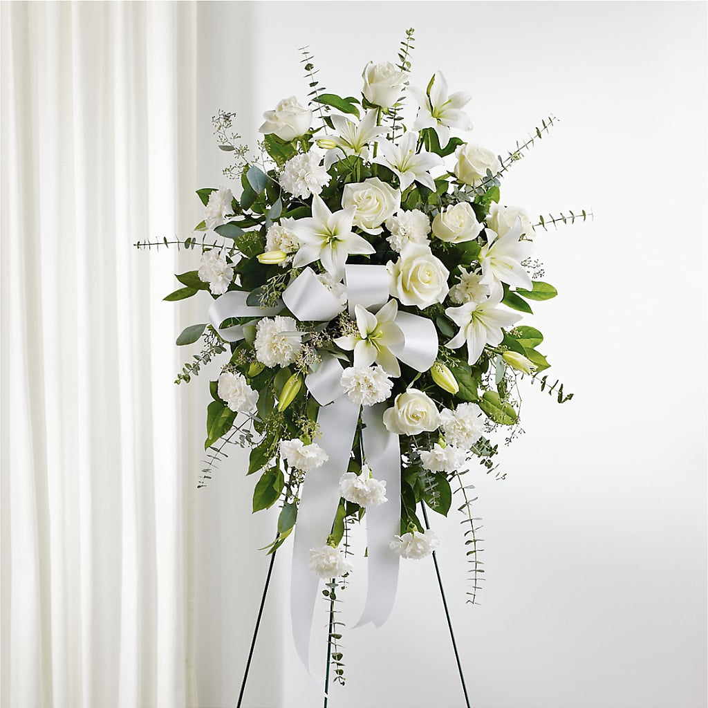 With Care Standing Spray – Flowers Unlimited, Martinsburg WV