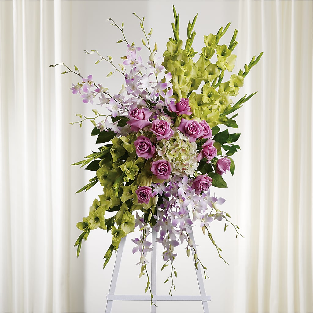 Lasting Legacy Standing Spray – Flowers Unlimited, Martinsburg WV
