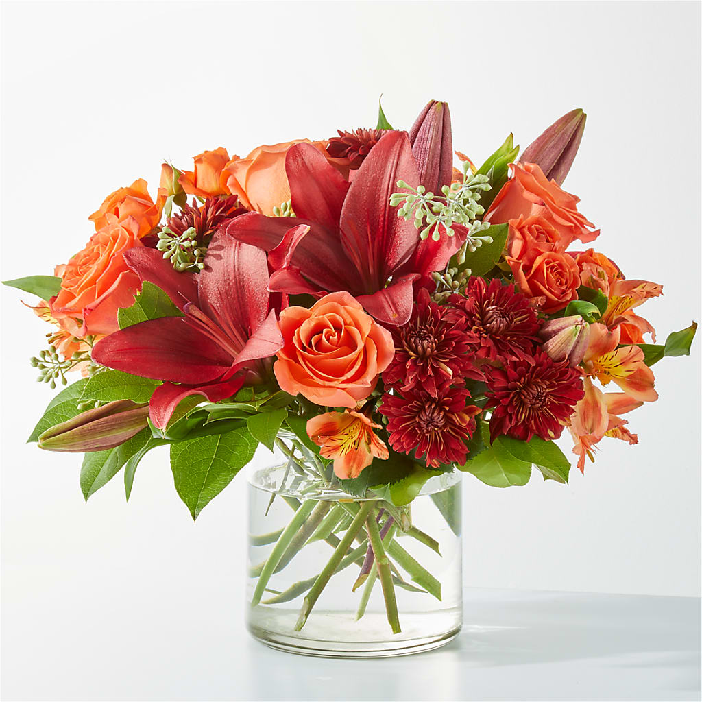 Crimson Leaves Bouquet – Flowers Unlimited, Martinsburg WV