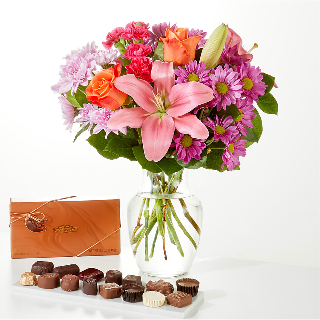 One and Only Bouquet and Chocolate Bundle – Flowers Unlimited, Martinsburg WV