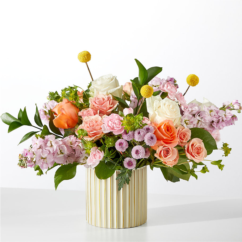 French Market Bouquet with Ivory Vase – Flowers Unlimited, Martinsburg WV
