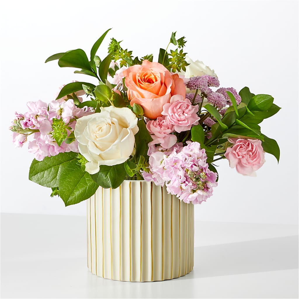 French Market Bouquet with Ivory Vase – Flowers Unlimited, Martinsburg WV