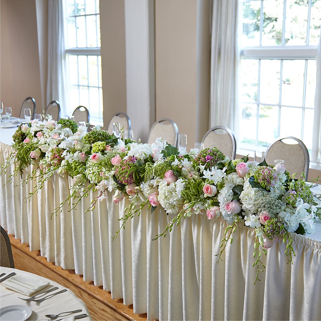 State of Joy Head Table Arrangement – Flowers Unlimited, Martinsburg WV