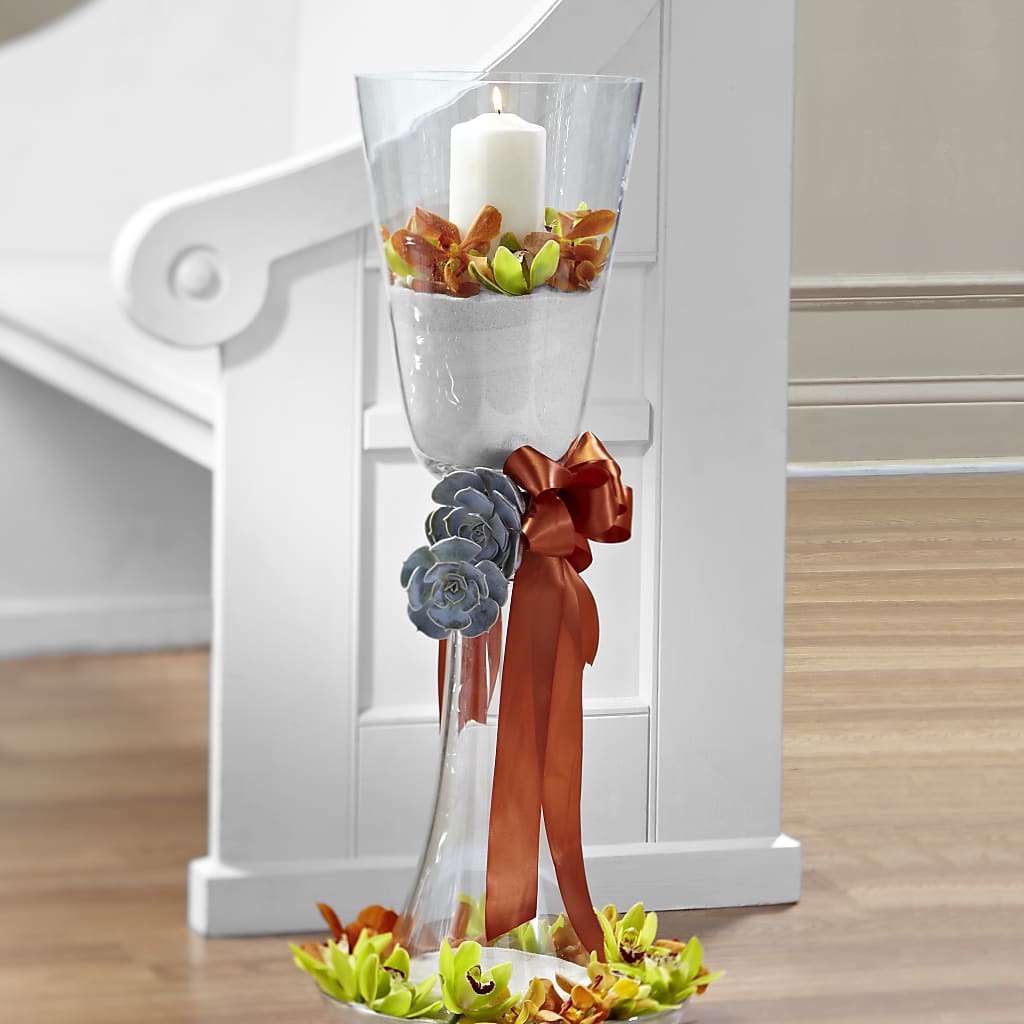Matrimony Pew Decor – Flowers Unlimited, Martinsburg WV