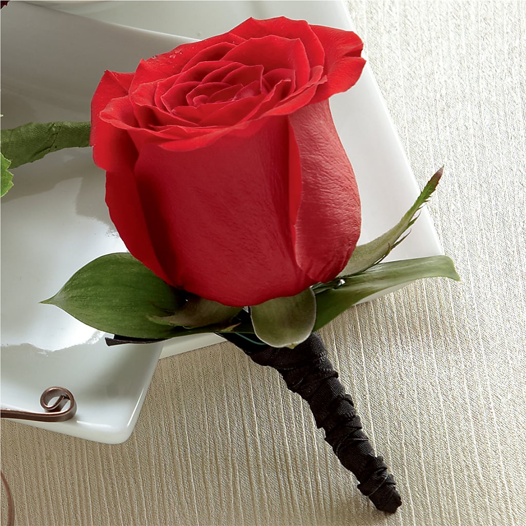 Red Rose Boutonniere – Flowers Unlimited, Martinsburg WV