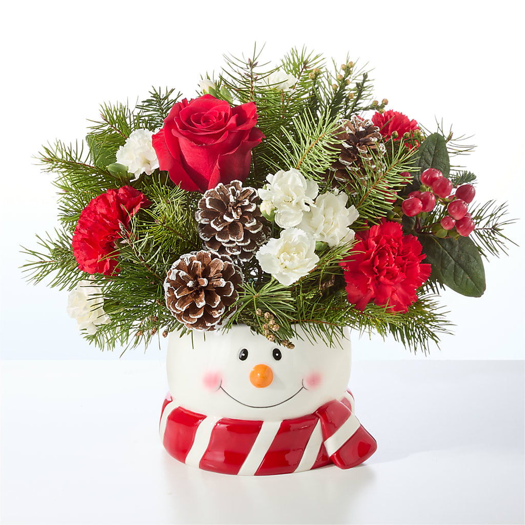 Jolly Snowman Bouquet –  Flowers Unlimited, Martinsburg WV