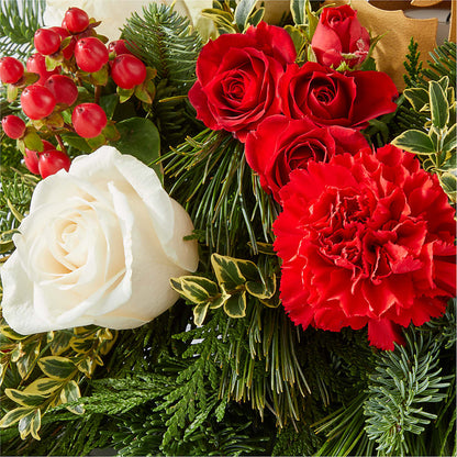 December Dreams Centerpiece –  Flowers Unlimited, Martinsburg WV