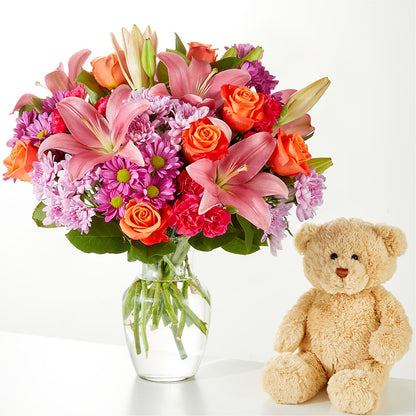 One and Only Bouquet and Bear Bundle –  Flowers Unlimited, Martinsburg WV