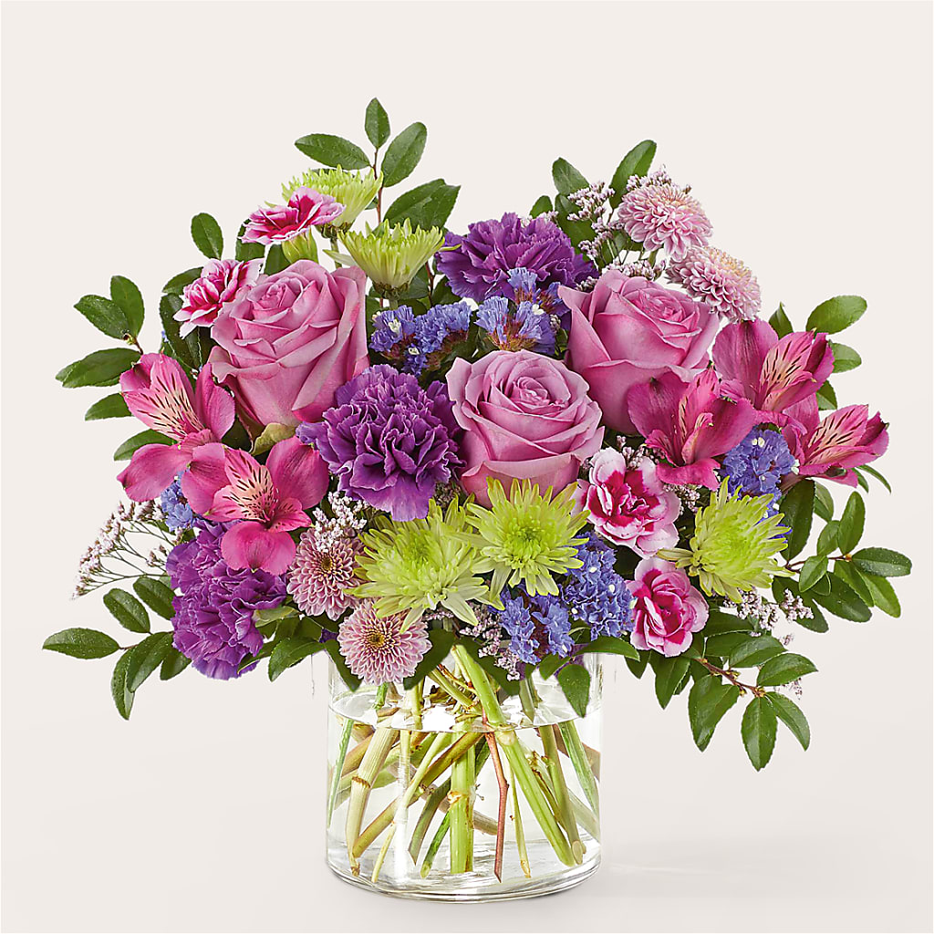 Glass Half Full Bouquet –  Flowers Unlimited, Martinsburg WV