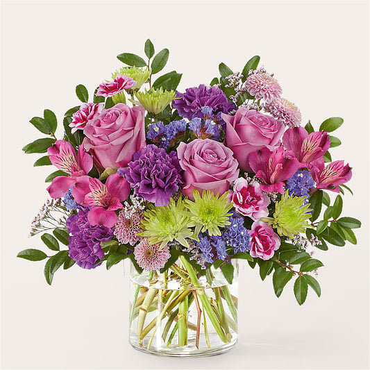 Glass Half Full Bouquet –  Flowers Unlimited, Martinsburg WV