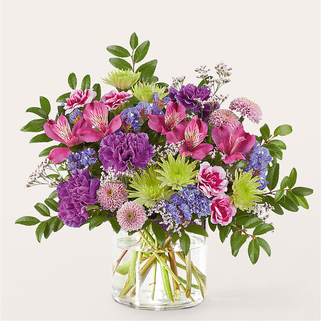 Glass Half Full Bouquet –  Flowers Unlimited, Martinsburg WV