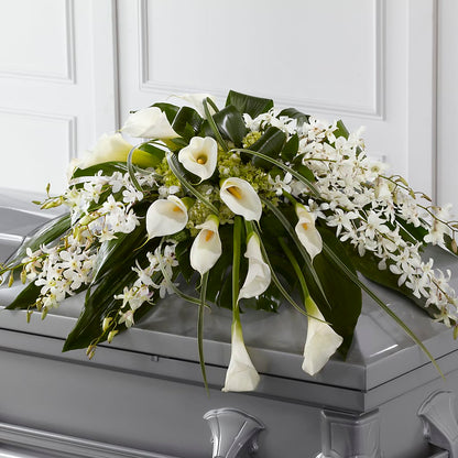 Angel Wings Casket Spray –  Flowers Unlimited, Martinsburg WV
