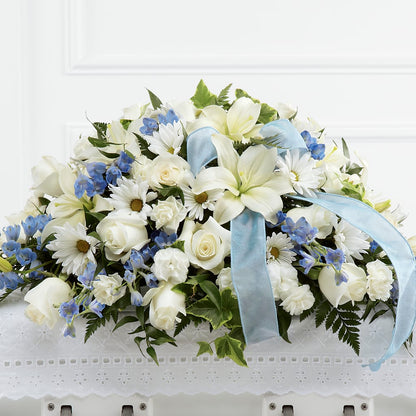 Tender Treasure Casket Spray –  Flowers Unlimited, Martinsburg WV